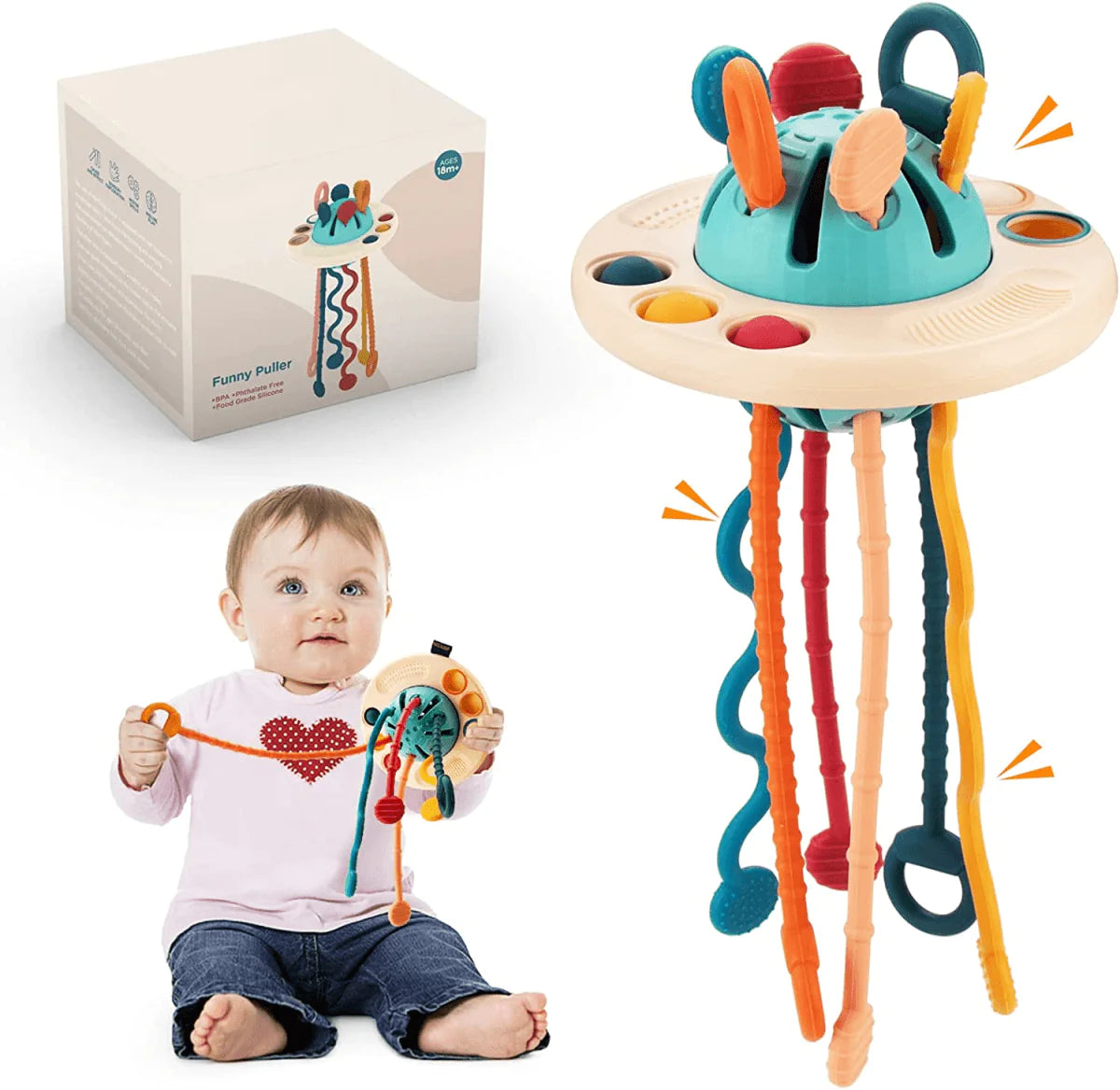 ACME ESSENTIALS™ - Montessori Silicone Pulling Toy