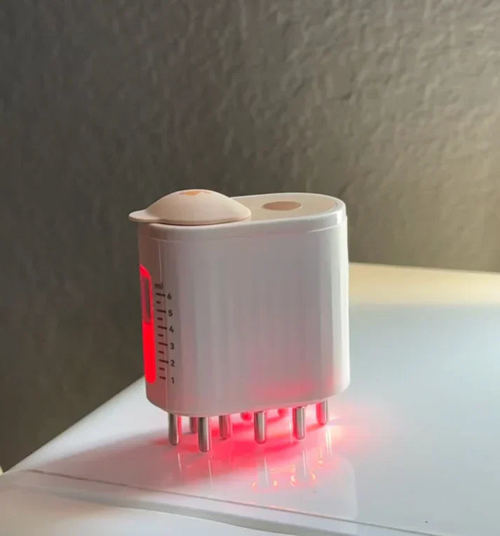 ACME ESSENTIALS™ - RED LIGHT THERAPY ELECTRIC SCALP MASSAGER AND HAIR OIL APPLICATOR