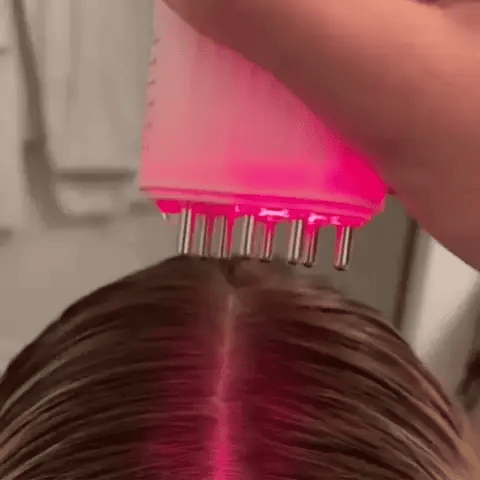 ACME ESSENTIALS™ - RED LIGHT THERAPY ELECTRIC SCALP MASSAGER AND HAIR OIL APPLICATOR